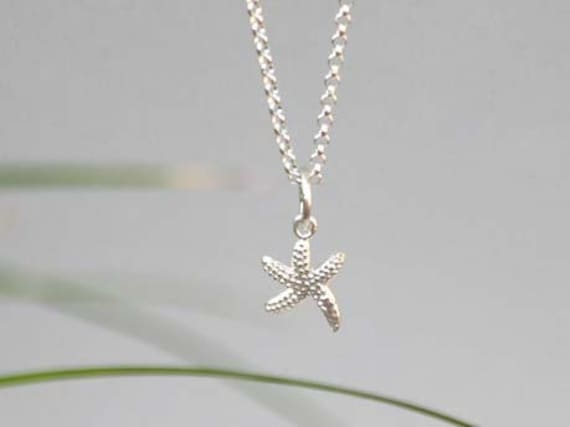 Kette Mit Seestern Anhänger, 925Er Silber, 45cm von KLUNKERQUEEN