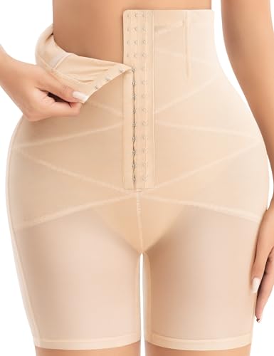 KLVEE Shapewear Bauchkontrolle Frauen Hohe Taille Body Shaper Shorts Verstellbare Taille Trainer Nude, Hautfarben, X-Large KLVEE Shapewear Bauchkontrolle Frauen Hohe Taille Body Shaper Shorts Verstellbare Taille Trainer Nude, Hautfarben, X-Large von KLVEE