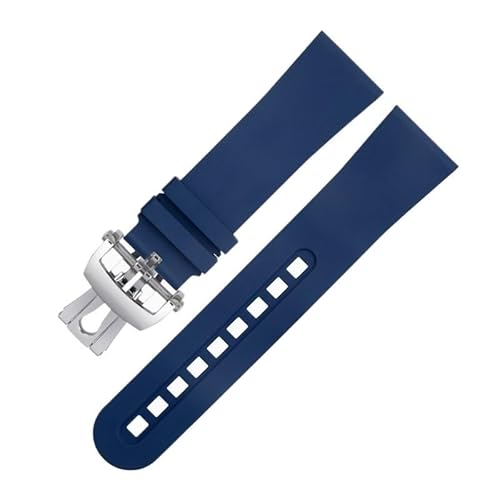 KLVN 23 mm Fluorous FKM Gummi-Uhrenarmbänder für Blancpain-Armband Fifty Fathoms 5000 5015 Ersatzarmband, 23 mm, Achat von KLVN