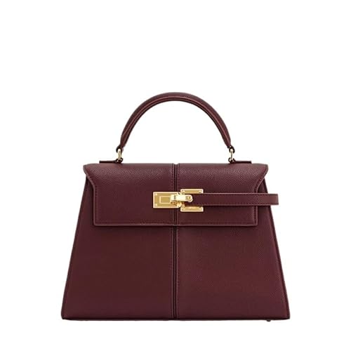 KLVN Damen Handtasche Elise Designer Fashion 2025 New Burgundy Handtasche Groß Quadrat Crossbody Bag High-End Damentasche, weinrot, Einheitsgröße von KLVN