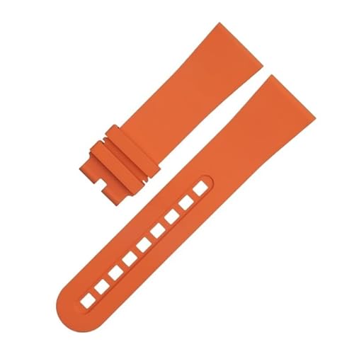 KLVN Ersatz-Uhrenarmband für Blancpain-Armband Fifty Fathoms 5000 5015, Gummi, 23 mm, Schwarz, 23 mm, Achat von KLVN