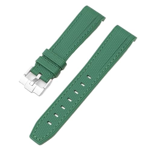 KLVN Für Swatch X Omega Moonswatch Für Seamaster 300 Gebogene Schnittstelle Männer Frauen Qualität Ersetzen Uhr Band 20mm(Dark green green) von KLVN