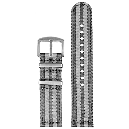 KLVN Glattes Nylonarmband, 20 mm, 22 mm, Schnellverschluss, Herren-Armband, Armbanduhr, 22 mm, Achat von KLVN