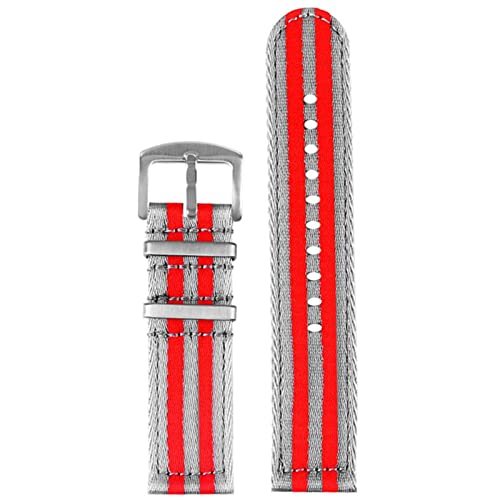 KLVN Glattes Nylonarmband, 20 mm, 22 mm, Schnellverschluss, Herren-Armband, Armbanduhr, 22 mm, Achat von KLVN