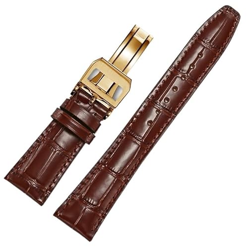 KLVN Leder-Uhrenarmband, kompatibel mit IWC, klassische Alligator-Textur, 20 mm, 21 mm, 22 mm, für IWC Big Pilot Spitfire Gun IW5009 IW3777, Nieten, Rindsleder, 22 mm, Achat von KLVN