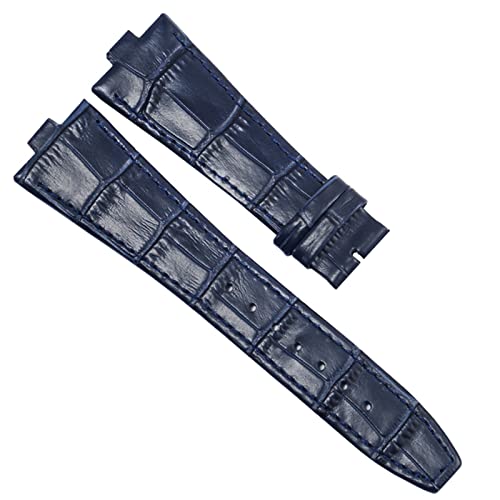 KLVN Uhrenarmband aus echtem Leder für Vacheron Constantin Overseas-Serie 4500 V, 5500 V, P47040, Edelstahl-Schnalle, Herren-Uhrenarmband, 25 x 8 mm, 25mm-8mm, Achat von KLVN