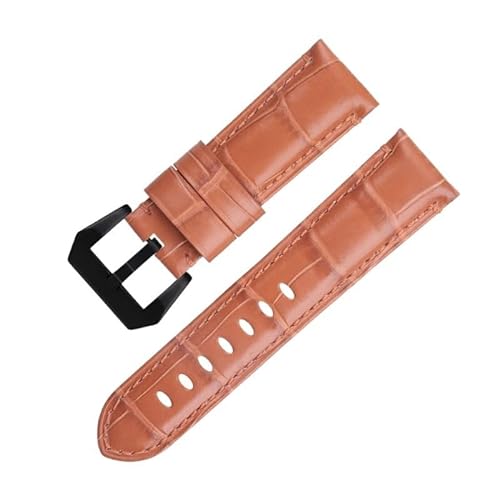 KLVN Uhrenarmband für Panerai-Armband für PAM441/438-Serie, weiches Rindsleder, echtes Bambusleder, 20 mm, 22 mm, 24 mm, 24 mm, Achat von KLVN