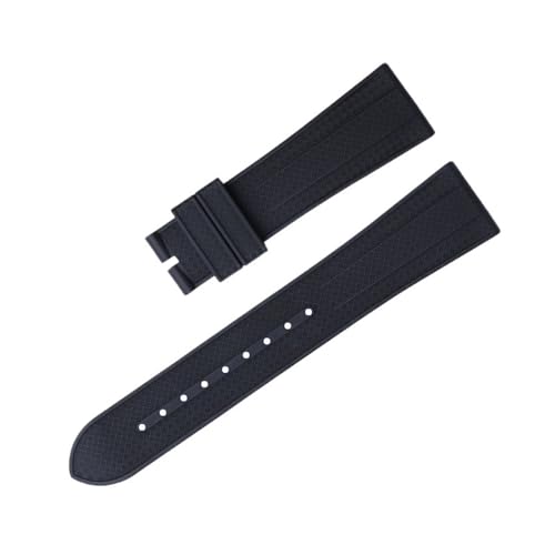 KLVN Uhrenarmband für TUDOR M79360.M79363 Edelstahl-Faltschließe Black Bay 1958 GMT, 41 mm, Pelagos, 22 mm, flaches Ende, weiches Fluorkautschuk-Uhrenarmband, 22 mm, Achat von KLVN