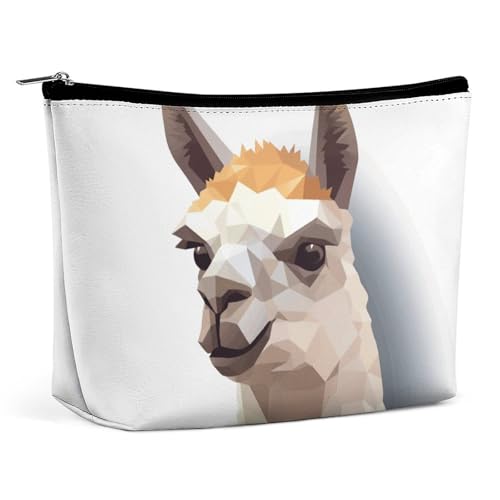 KLWQR Alpaka-Avatar-Make-up-Tasche für Geldbörse, wasserdichte Kosmetiktasche, Make-up-Tasche mit Reißverschluss, Reise-Kulturbeutel, Organizer für Damen, Stil, Einheitsgröße, Stil:, Einheitsgröße von KLWQR