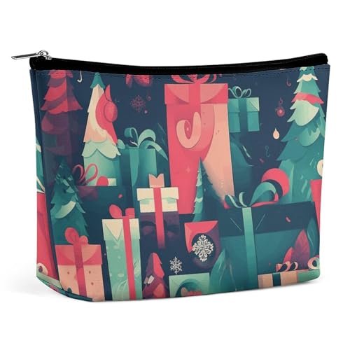 KLWQR Bring Gifts Make-up-Tasche für Geldbörse, wasserdichte Kosmetiktasche, Make-up-Tasche mit Reißverschluss, Reise-Kulturbeutel, Organizer für Damen, Stil, Einheitsgröße, Stil:, Einheitsgröße von KLWQR