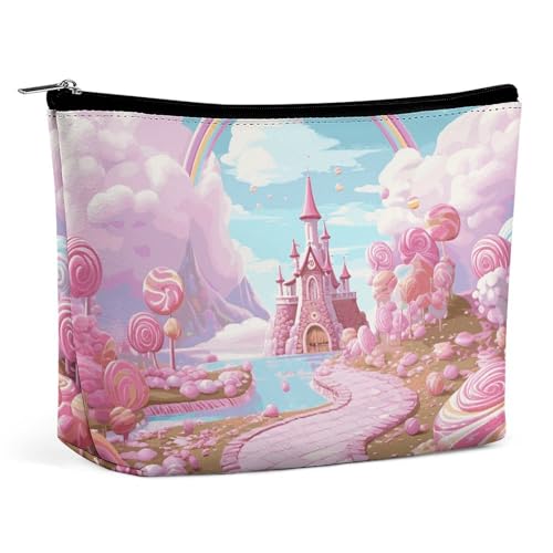 KLWQR Candy Land Make-up-Tasche für Geldbörse, wasserdichte Kosmetiktasche, Make-up-Tasche mit Reißverschluss, Reise-Kulturbeutel, Organizer für Damen, Stil, Einheitsgröße, Stil:, Einheitsgröße KLWQR Candy Land Make-up-Tasche für Geldbörse, wasserdichte Kosmetiktasche, Make-up-Tasche mit Reißverschluss, Reise-Kulturbeutel, Organizer für Damen, Stil, Einheitsgröße, Stil:, Einheitsgröße von KLWQR