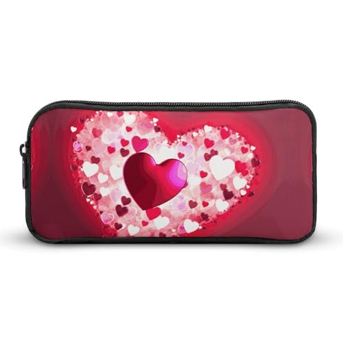 KLWQR Federmäppchen mit großem Fassungsvermögen, niedliches Reißverschluss-Münzfach, Make-up-Kosmetiktasche für Büro, Reisen, Stil:, 22*12*5cm von KLWQR