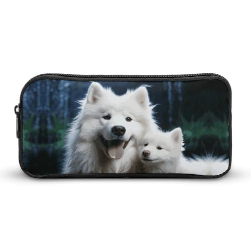 KLWQR Federmäppchen mit großem Fassungsvermögen, niedliches Reißverschluss-Münzfach, Make-up-Kosmetiktasche für Büro, Reisen, Stil:, 22*12*5cm von KLWQR