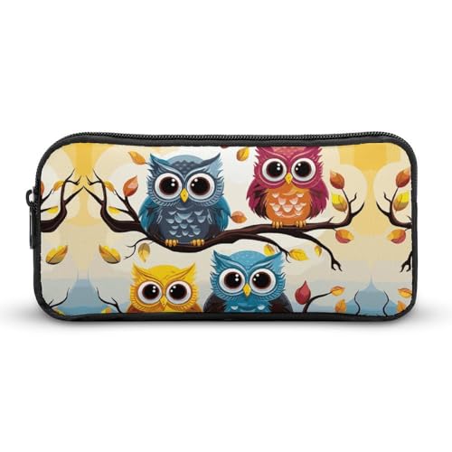 KLWQR Federmäppchen mit großem Fassungsvermögen, niedliches Reißverschluss-Münzfach, Make-up-Kosmetiktasche für Büro, Reisen, Stil:, 22*12*5cm von KLWQR