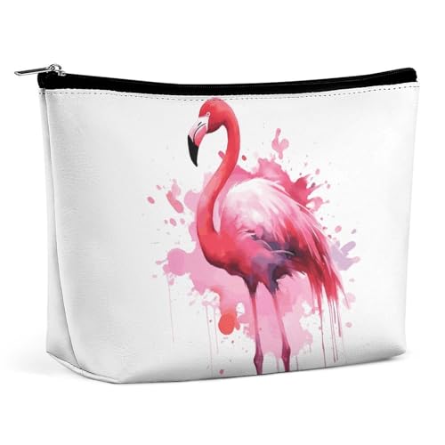 KLWQR Flamingo Aquarell-Make-up-Tasche für Geldbörse, wasserdichte Kosmetiktasche, Make-up-Tasche mit Reißverschluss, Reise-Kulturbeutel, Organizer für Damen, Stil, Einheitsgröße, Stil:, Einheitsgröße KLWQR Flamingo Aquarell-Make-up-Tasche für Geldbörse, wasserdichte Kosmetiktasche, Make-up-Tasche mit Reißverschluss, Reise-Kulturbeutel, Organizer für Damen, Stil, Einheitsgröße, Stil:, Einheitsgröße von KLWQR