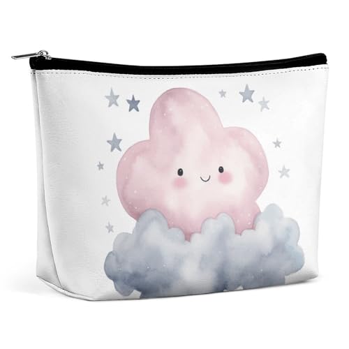 KLWQR Graue Wolken-Make-up-Tasche für Geldbörse, wasserdichte Kosmetiktasche, Make-up-Tasche mit Reißverschluss, Reise-Kulturbeutel, Organizer für Damen, Stil, Einheitsgröße, Stil:, Einheitsgröße von KLWQR