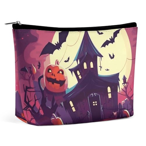 KLWQR Happy Halloween Make-up-Tasche für Geldbörse, wasserdichte Kosmetiktasche, Make-up-Tasche mit Reißverschluss, Reise-Kulturbeutel, Organizer für Damen, Stil, Einheitsgröße, Stil:, Einheitsgröße KLWQR Happy Halloween Make-up-Tasche für Geldbörse, wasserdichte Kosmetiktasche, Make-up-Tasche mit Reißverschluss, Reise-Kulturbeutel, Organizer für Damen, Stil, Einheitsgröße, Stil:, Einheitsgröße von KLWQR