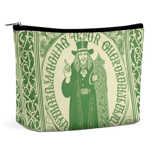 KLWQR Irish Blessing St. Patrick's Day Make-up-Tasche für Geldbörse, wasserdichte Kosmetiktasche, Make-up-Tasche mit Reißverschluss, Reise-Kulturbeutel, Organizer für Damen, Stil, Einheitsgröße, KLWQR Irish Blessing St. Patrick's Day Make-up-Tasche für Geldbörse, wasserdichte Kosmetiktasche, Make-up-Tasche mit Reißverschluss, Reise-Kulturbeutel, Organizer für Damen, Stil, Einheitsgröße, von KLWQR