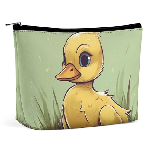 KLWQR Kleine Ente mit blauen Augen, Make-up-Tasche für Geldbörse, wasserdichte Kosmetiktasche, Make-up-Tasche mit Reißverschluss, Reise-Kulturbeutel, Organizer für Damen, Stil, Einheitsgröße, Stil:, KLWQR Kleine Ente mit blauen Augen, Make-up-Tasche für Geldbörse, wasserdichte Kosmetiktasche, Make-up-Tasche mit Reißverschluss, Reise-Kulturbeutel, Organizer für Damen, Stil, Einheitsgröße, Stil:, von KLWQR