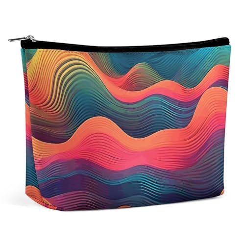 KLWQR Kosmetiktasche mit wechselnder Farbe, wasserdichte Kosmetiktasche, Make-up-Tasche mit Reißverschluss, Reise-Kulturbeutel, Organizer für Damen, Stil, Einheitsgröße, Stil:, Einheitsgröße von KLWQR