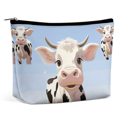 KLWQR Kuhmilch-Make-up-Tasche für Geldbörse, wasserdichte Kosmetiktasche, Make-up-Tasche mit Reißverschluss, Reise-Kulturbeutel, Organizer für Damen, Stil, Einheitsgröße, Stil:, Einheitsgröße KLWQR Kuhmilch-Make-up-Tasche für Geldbörse, wasserdichte Kosmetiktasche, Make-up-Tasche mit Reißverschluss, Reise-Kulturbeutel, Organizer für Damen, Stil, Einheitsgröße, Stil:, Einheitsgröße von KLWQR