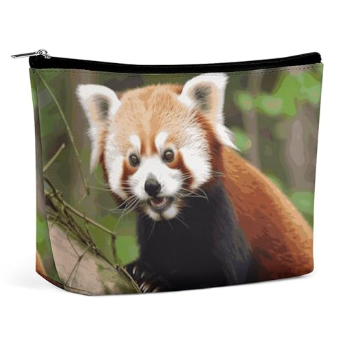 KLWQR Little Red Panda Make-up-Tasche für Geldbörse, wasserdichte Kosmetiktasche, Make-up-Tasche mit Reißverschluss, Reise-Kulturbeutel, Organizer für Damen, Stil, Einheitsgröße, Stil:, Einheitsgröße KLWQR Little Red Panda Make-up-Tasche für Geldbörse, wasserdichte Kosmetiktasche, Make-up-Tasche mit Reißverschluss, Reise-Kulturbeutel, Organizer für Damen, Stil, Einheitsgröße, Stil:, Einheitsgröße von KLWQR