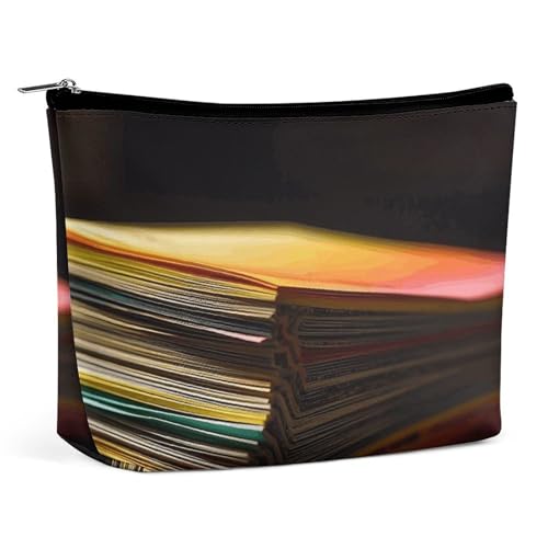 KLWQR Make-up-Tasche aus farbigem Papier für Geldbörse, wasserdichte Kosmetiktasche, Make-up-Tasche mit Reißverschluss, Reise-Kulturbeutel, Organizer für Damen, Stil, Einheitsgröße, Stil:, von KLWQR