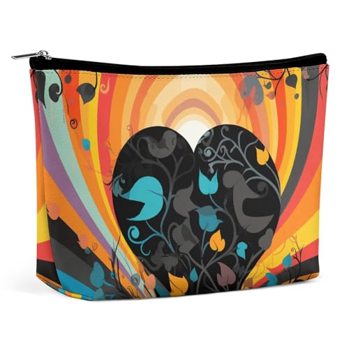 KLWQR Make-up-Tasche aus gebeiztem Fantasy-Glas, wasserdicht, Kosmetiktasche, Make-up-Tasche mit Reißverschluss, Reise-Kulturbeutel, Organizer für Damen, Stil, Einheitsgröße, Stil:, Einheitsgröße KLWQR Make-up-Tasche aus gebeiztem Fantasy-Glas, wasserdicht, Kosmetiktasche, Make-up-Tasche mit Reißverschluss, Reise-Kulturbeutel, Organizer für Damen, Stil, Einheitsgröße, Stil:, Einheitsgröße von KLWQR