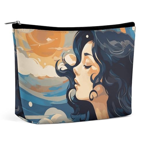 KLWQR Make-up-Tasche für Damen, wasserdicht, Kosmetiktasche, Make-up-Tasche mit Reißverschluss, Reise-Kulturbeutel, Organizer für Damen, Stil, Einheitsgröße, Stil:, Einheitsgröße von KLWQR