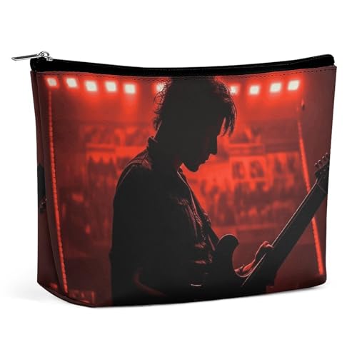 KLWQR Make-up-Tasche für Gitarristen, wasserdicht, Kosmetiktasche, Make-up-Tasche mit Reißverschluss, Reise-Kulturbeutel, Organizer für Damen, Stil, Einheitsgröße, Stil:, Einheitsgröße von KLWQR