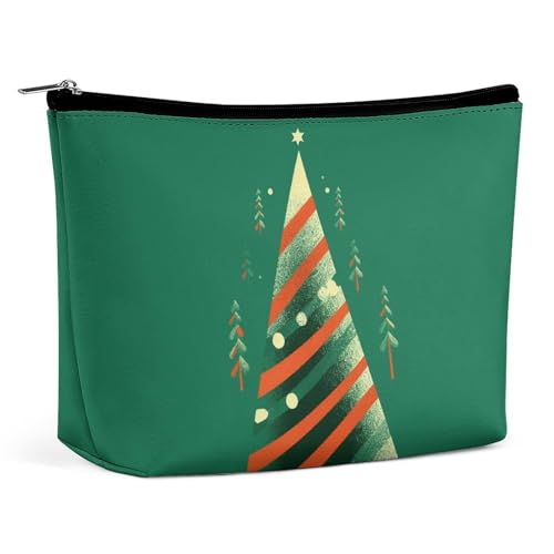 KLWQR Make-up-Tasche in Weihnachtsbaumform für Geldbörse, wasserdichte Kosmetiktasche, Make-up-Tasche mit Reißverschluss, Reise-Kulturbeutel, Organizer für Damen, Stil, Einheitsgröße, Stil:, von KLWQR