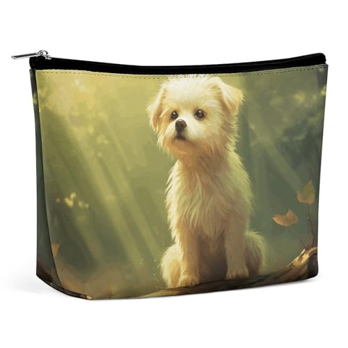 KLWQR Make-up-Tasche mit Cartoon-Hundemotiv, wasserdicht, Kosmetiktasche mit Reißverschluss, Reise-Kulturbeutel, Organizer für Damen, Stil, Einheitsgröße, Stil:, Einheitsgröße von KLWQR