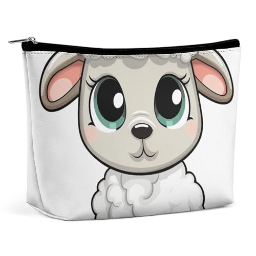 KLWQR Make-up-Tasche mit Lamm, wasserdicht, Kosmetiktasche, Make-up-Tasche mit Reißverschluss, Reise-Kulturbeutel, Organizer für Damen, Stil, Einheitsgröße, Stil:, Einheitsgröße KLWQR Make-up-Tasche mit Lamm, wasserdicht, Kosmetiktasche, Make-up-Tasche mit Reißverschluss, Reise-Kulturbeutel, Organizer für Damen, Stil, Einheitsgröße, Stil:, Einheitsgröße von KLWQR