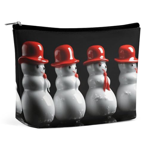 KLWQR Make-up-Tasche mit Schneemann-Skulptur, wasserdicht, Kosmetiktasche, Make-up-Tasche mit Reißverschluss, Reise-Kulturbeutel, Organizer für Damen, Stil, Einheitsgröße, Stil:, Einheitsgröße KLWQR Make-up-Tasche mit Schneemann-Skulptur, wasserdicht, Kosmetiktasche, Make-up-Tasche mit Reißverschluss, Reise-Kulturbeutel, Organizer für Damen, Stil, Einheitsgröße, Stil:, Einheitsgröße von KLWQR