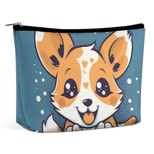 KLWQR Make-up-Tasche mit frechem Hund, wasserdicht, Kosmetiktasche, Make-up-Tasche mit Reißverschluss, Reise-Kulturbeutel, Organizer für Damen, Stil, Einheitsgröße, Stil:, Einheitsgröße KLWQR Make-up-Tasche mit frechem Hund, wasserdicht, Kosmetiktasche, Make-up-Tasche mit Reißverschluss, Reise-Kulturbeutel, Organizer für Damen, Stil, Einheitsgröße, Stil:, Einheitsgröße von KLWQR