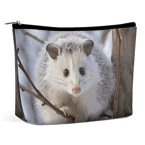 KLWQR Opossum Make-up-Tasche für Geldbörse, wasserdichte Kosmetiktasche, Make-up-Tasche mit Reißverschluss, Reise-Kulturbeutel, Organizer für Damen, Stil, Einheitsgröße, Stil:, Einheitsgröße von KLWQR