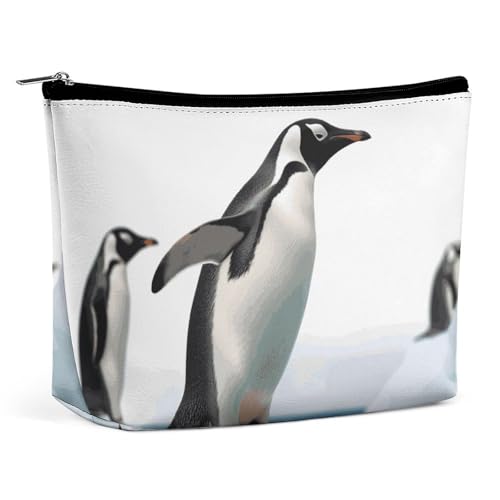 KLWQR Pinguin-Make-up-Tasche für Geldbörse, wasserdichte Kosmetiktasche, Make-up-Tasche mit Reißverschluss, Reise-Kulturbeutel, Organizer für Damen, Stil, Einheitsgröße, Stil:, Einheitsgröße KLWQR Pinguin-Make-up-Tasche für Geldbörse, wasserdichte Kosmetiktasche, Make-up-Tasche mit Reißverschluss, Reise-Kulturbeutel, Organizer für Damen, Stil, Einheitsgröße, Stil:, Einheitsgröße von KLWQR