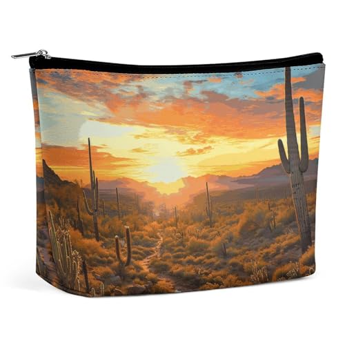 KLWQR Saguaros Make-up-Tasche bei Sonnenuntergang für Geldbörse, wasserdichte Kosmetiktasche, Make-up-Tasche mit Reißverschluss, Reise-Kulturbeutel, Organizer für Damen, Stil, Einheitsgröße, Stil:, KLWQR Saguaros Make-up-Tasche bei Sonnenuntergang für Geldbörse, wasserdichte Kosmetiktasche, Make-up-Tasche mit Reißverschluss, Reise-Kulturbeutel, Organizer für Damen, Stil, Einheitsgröße, Stil:, von KLWQR