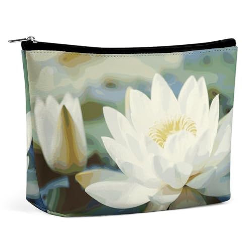 KLWQR Schöne Make-up-Tasche mit Blumenmotiv für Geldbörse, wasserdichte Kosmetiktasche, Make-up-Tasche mit Reißverschluss, Reise-Kulturbeutel, Organizer für Damen, Stil, Einheitsgröße, Stil:, von KLWQR