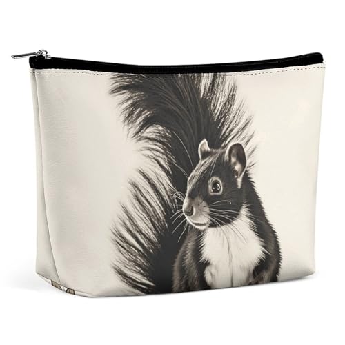 KLWQR Skunk Make-up-Tasche für Geldbörse, wasserdichte Kosmetiktasche, Make-up-Tasche mit Reißverschluss, Reise-Kulturbeutel, Organizer für Damen, Stil, Einheitsgröße, Stil:, Einheitsgröße von KLWQR