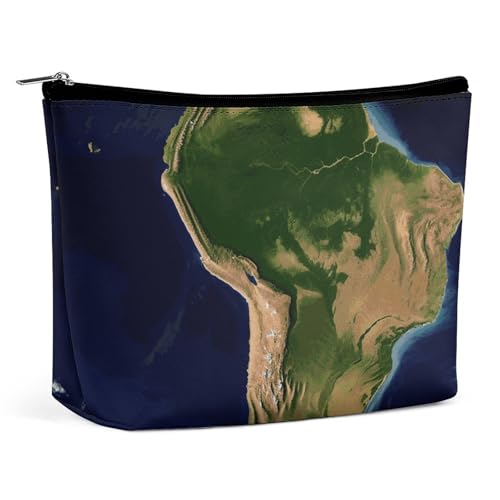KLWQR Südamerika-Make-up-Tasche für Geldbörse, wasserdicht, Kosmetiktasche, Make-up-Tasche mit Reißverschluss, Reise-Kulturbeutel, Organizer für Damen, Stil, Einheitsgröße, Stil:, Einheitsgröße von KLWQR