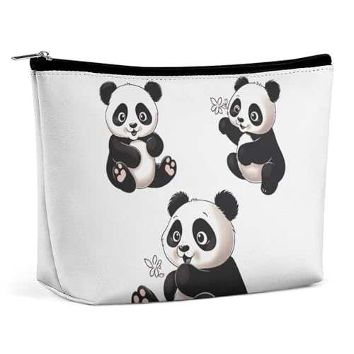 KLWQR Verspielte Panda-Make-up-Tasche für Geldbörse, wasserdichte Kosmetiktasche, Make-up-Tasche mit Reißverschluss, Reise-Kulturbeutel, Organizer für Damen, Stil, Einheitsgröße, Stil:, Einheitsgröße KLWQR Verspielte Panda-Make-up-Tasche für Geldbörse, wasserdichte Kosmetiktasche, Make-up-Tasche mit Reißverschluss, Reise-Kulturbeutel, Organizer für Damen, Stil, Einheitsgröße, Stil:, Einheitsgröße von KLWQR