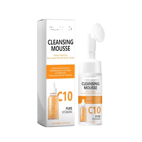 Gesichtsreinigungsmousse – Tiefenreinigung, Peeling, Aufhellung Und Hydratisierung, Sanft Schäumendes Gesichtswaschmittel For Erfrischende, Strahlende Haut(2PCS) von KLYso