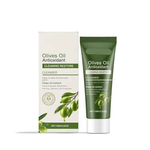 Reinigender Gesichtsschaum Mit Olivenöl – Sanft, Feuchtigkeitsspendend Und Beruhigend, Ideal For Empfindliche Haut, Entfernt Unreinheiten Und Spendet Feuchtigkeit For Glatte, Weiche Haut(3PCS) von KLYso