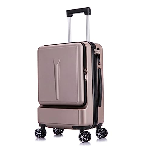 KMAYVIEW Handgepäckkoffer, Trolley-Koffer mit Vorderöffnung und Rollen, Koffer für Männer und Frauen, geeignet für Urlaub und Reisen von KMAYVIEW