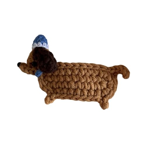 KMGDM 1 x handgefertigte Häkel-Haarspange, schönes Hunde-/Katzen-Design für Kinder, Jugendliche und Erwachsene, weiche und bequeme Haarnadel von KMGDM