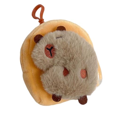 KMGDM Cartoon-Capybara-Münzgeldbörse, Kopfhörer-Aufbewahrungstasche, kleine Kleingeldtasche, Geldtasche, schöne Münzbeutel, Plüsch-Ohrstöpselbeutel, Wie abgebildet., 12x8x2cm, 05style von KMGDM