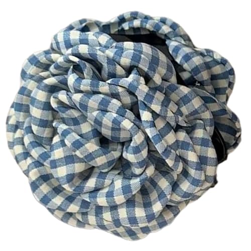 KMGDM Elegante Haarspange mit kariertem Blumenmuster, stilvolle Haarspange für Damen, vielseitig einsetzbar, für den täglichen Pendler KMGDM Elegante Haarspange mit kariertem Blumenmuster, stilvolle Haarspange für Damen, vielseitig einsetzbar, für den täglichen Pendler von KMGDM