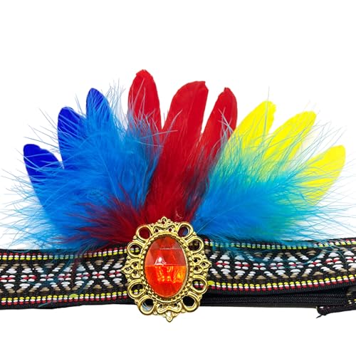 KMGDM Gefedertes Stirnband, Haar-Zubehör, dehnbar, Kostüm-Kopfbedeckung für Styles, Festivals, Partys oder Strandurlaub KMGDM Gefedertes Stirnband, Haar-Zubehör, dehnbar, Kostüm-Kopfbedeckung für Styles, Festivals, Partys oder Strandurlaub von KMGDM