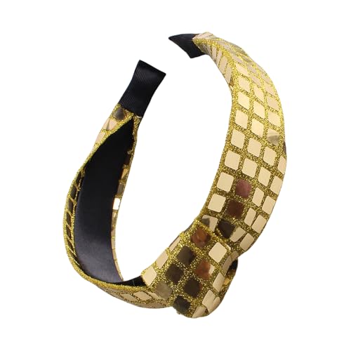 KMGDM Geknotetes Stirnband für Damen, modischer Pailletten-Haarreif, hoher Totenkopf-Haarband, glitzernder Haarreif für formelle und tägliche Verwendung KMGDM Geknotetes Stirnband für Damen, modischer Pailletten-Haarreif, hoher Totenkopf-Haarband, glitzernder Haarreif für formelle und tägliche Verwendung von KMGDM